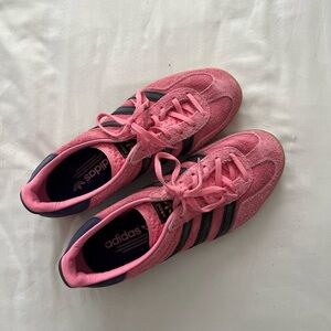 Pink Adidas Gazelles